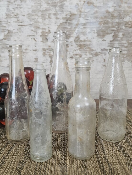 Vintage Other - Vintage Glass Jars Found Object Nevada Mining VTG Decor Heinz Anchor